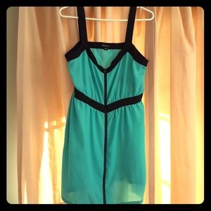 Cocktail dress with full front zipper